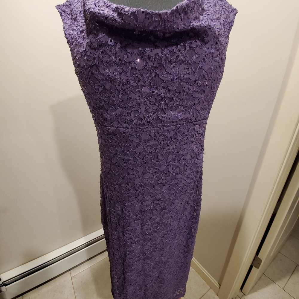 Sequin purple dress